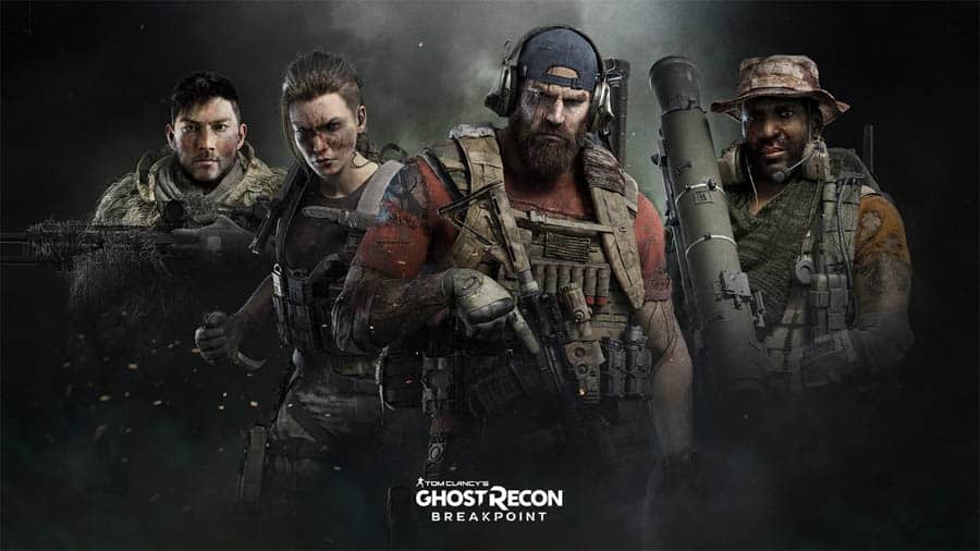 The official wallpaper of Ghost Recon Breakpoint, one of the best commando games for PC.