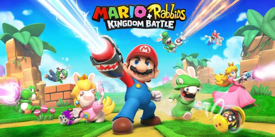 A picture of Mario + Rabbids Kingdom Battle, one of the best commando games for Switch.