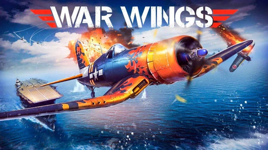 The official cover of War Wings, one of the best jet games for android.