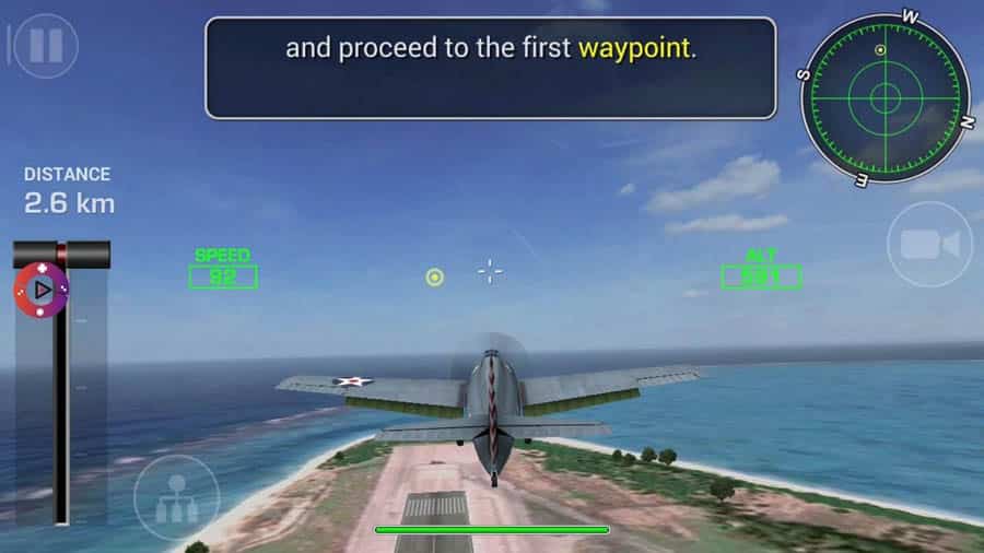 A picture of Wings of Steel, one of the best jet games for android.