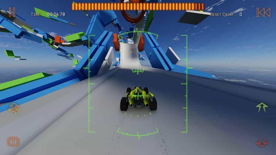 A main picture of Jet Car Stunts 2, one of the best jet games for android.