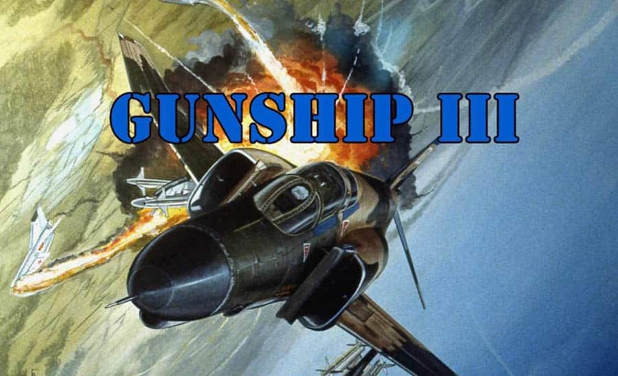 A wallpaper of Gunship III, one of the best jet games for ios.