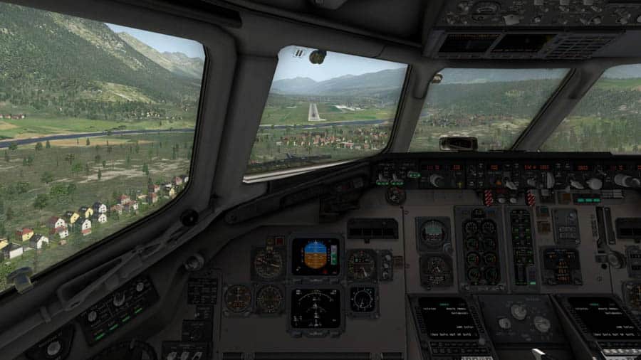 A picture of X-Plane 11, one of the best jet games for mac.