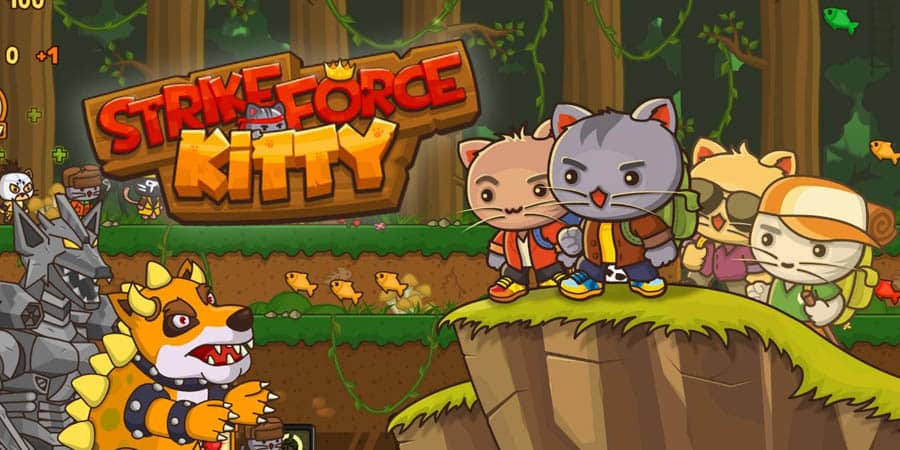 An official photo of Strike Force Kitty, one of the best jet games for switch.