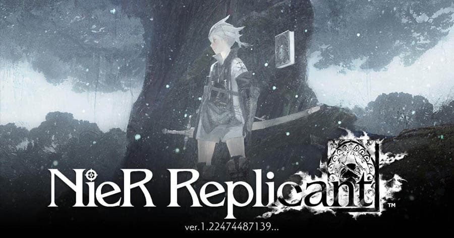 An official wallpaper of Nier Replicant, one of the best JRPG games for PS5.