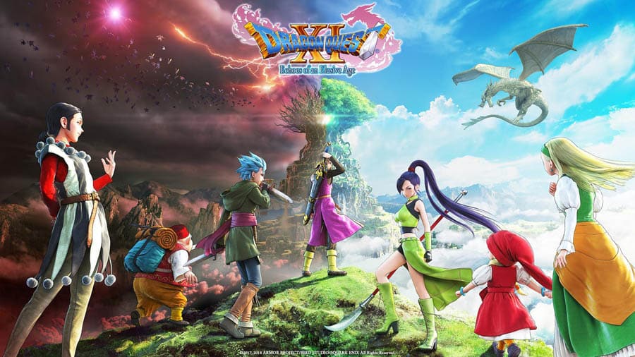 A wallpaper of Dragon Quest XI: Echoes of an Elusive Age.