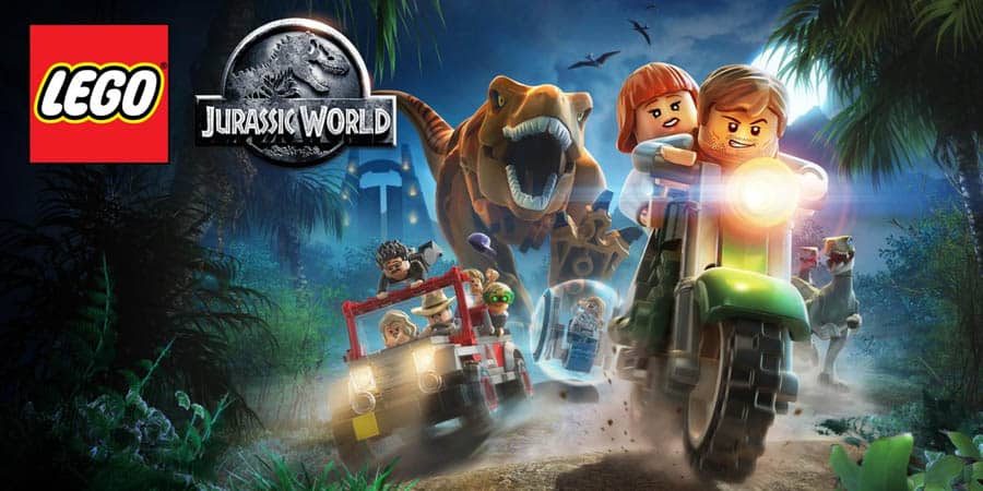 A main picture of LEGO Jurassic World, one of the best lego games for chromebook.