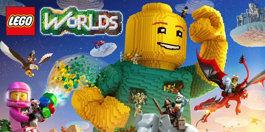 The official cover of LEGO Worlds, one of the best lego games for pc.