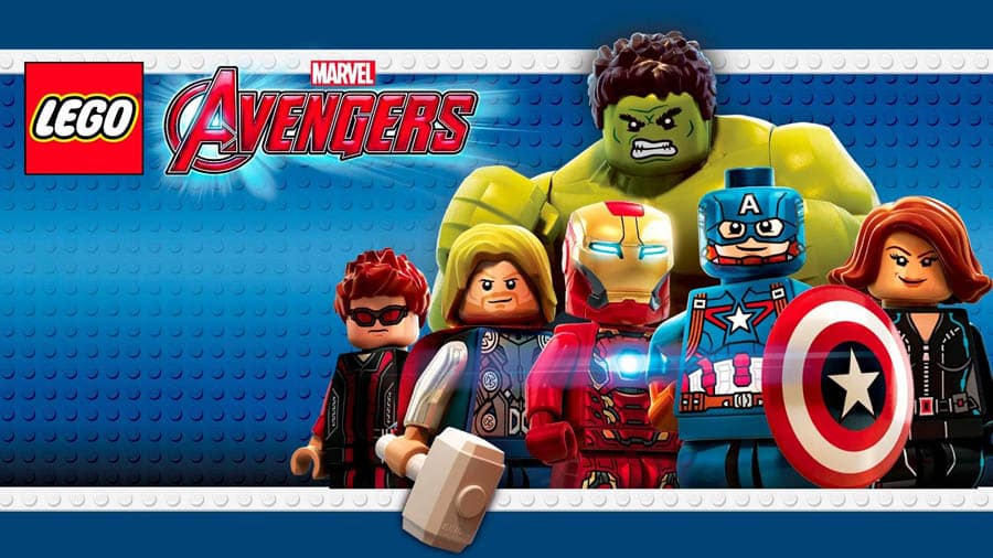 A wallpaper of LEGO Marvel’s Avengers, one of the best lego games for ps5.