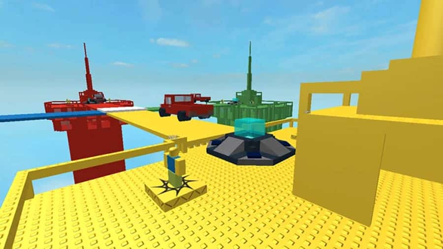 A picture of Brick Battle, one of the best lego games for roblox.