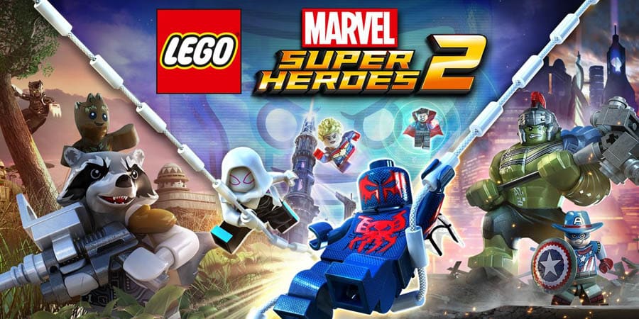 The official cover of LEGO Marvel Super Heroes 2.