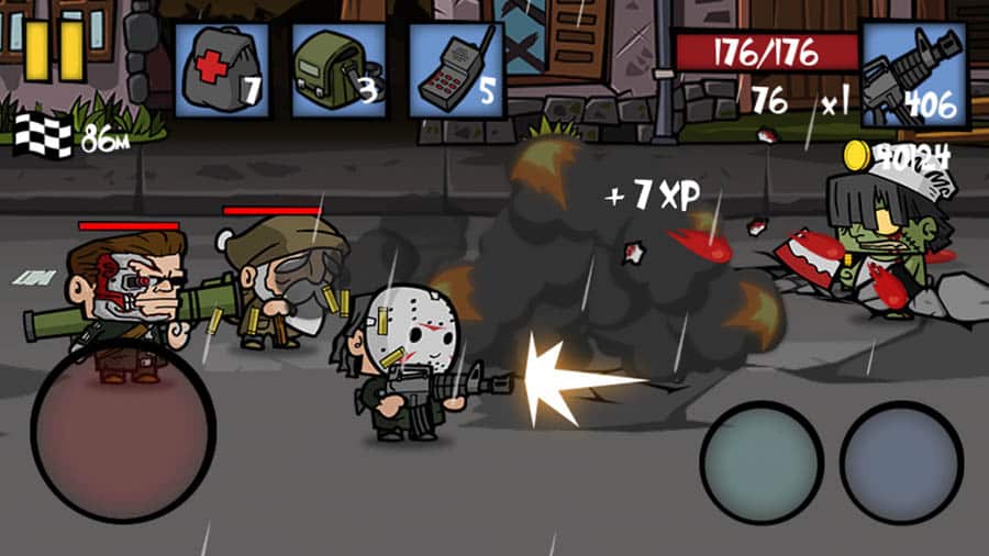 A main picture of Zombie Age 2, one of the best light games for android.