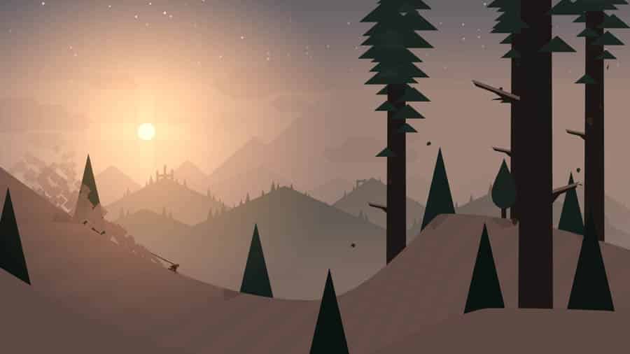 An official photo of Alto’s Adventure, one of the best light games for ios.