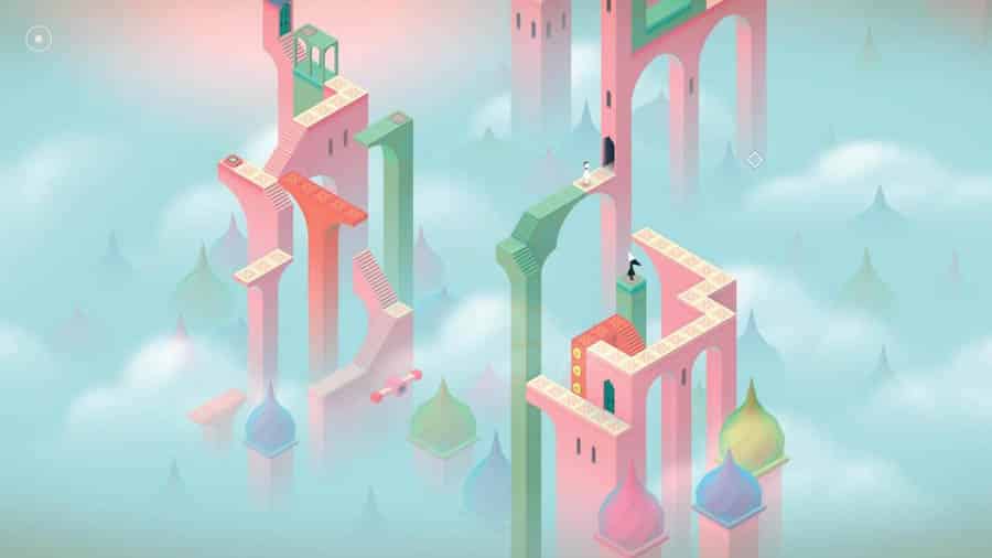 A picture of Monument Valley, one of the best light games for ios.