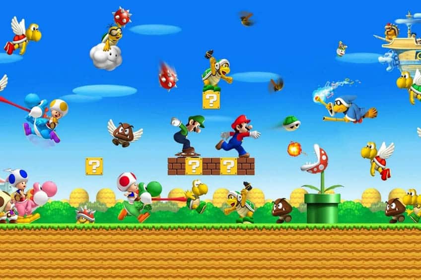 A picture of Super Mario Run, one of the best light games for ios.