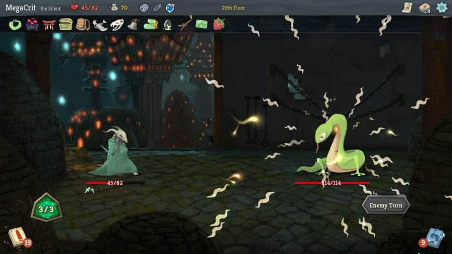 A main picture of Slay the Spire, one of the best light games for mac.