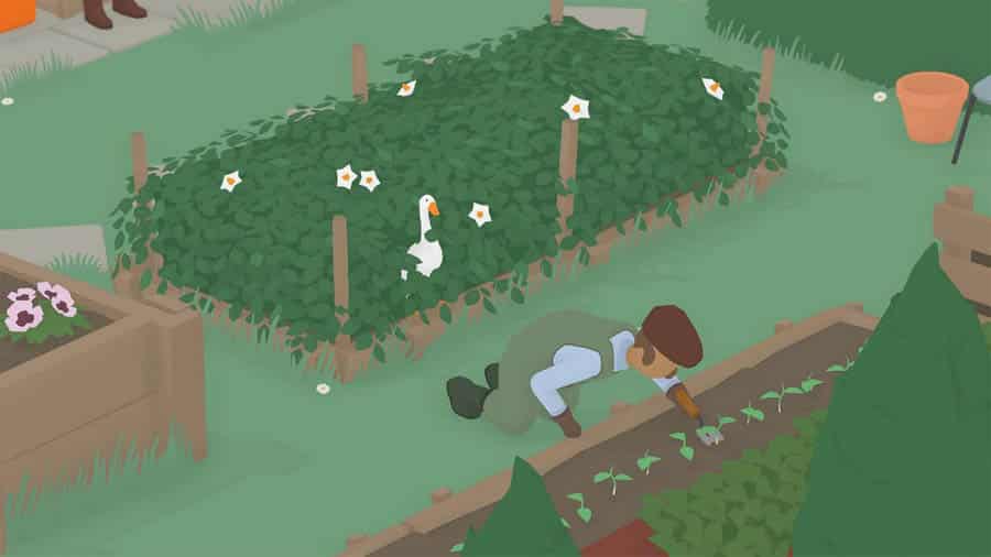 A picture of Untitled Goose Game, one of the best light games on steam.