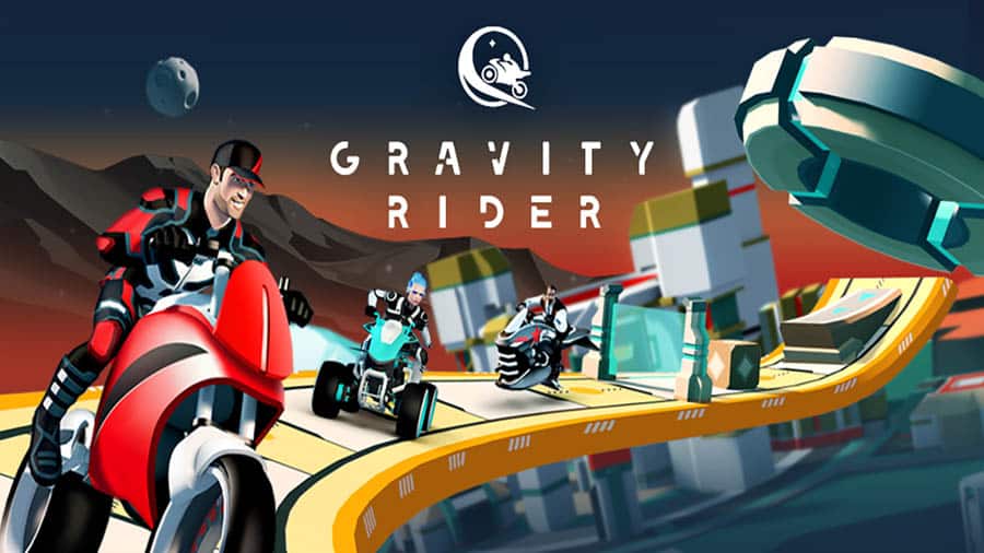 A main picture of Gravity Rider, one of the best motorcycle games for android.