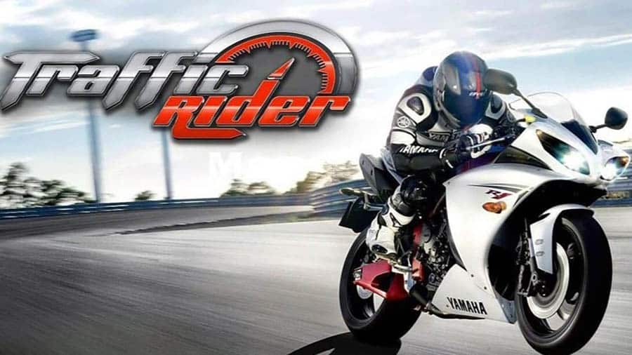 An official photo of Traffic Rider, one of the best motorcycle games for chrombook.