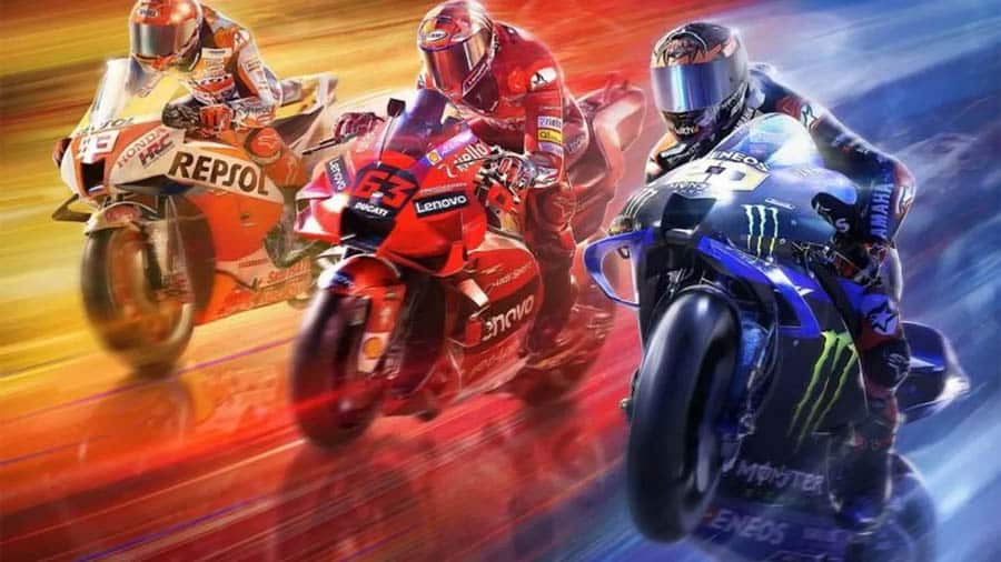 An official picture of MotoGP 22, one of the best motorcycle games for pc.