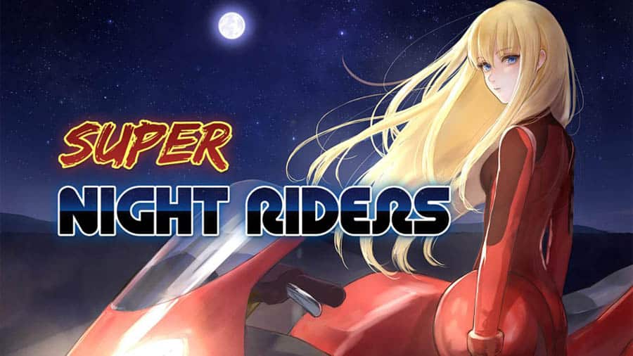 A main picture of Super Night Rides, one of the best motorcycle games on steam.