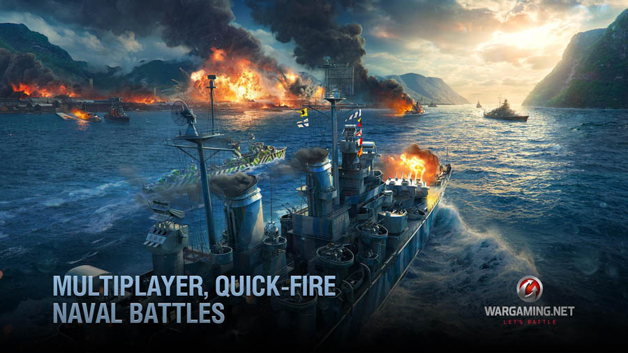 The Official Picture of World of Warships Blitz, One of Best Naval Games for Android.