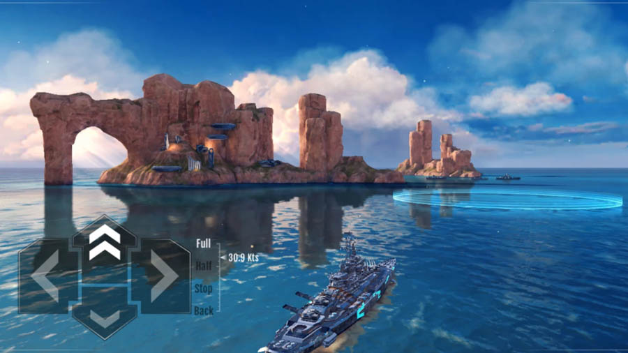 in-game Picture of Pacific Warships: Naval PvP, One of Best Naval Games for Android.