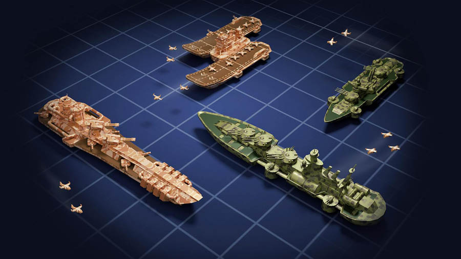 in-game Picture of Fleet Battle: Sea Battle, One of the Best Naval Games for Android.