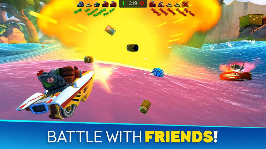 in-game Picture of Battle Bay, One of the Best Naval Games for Android.