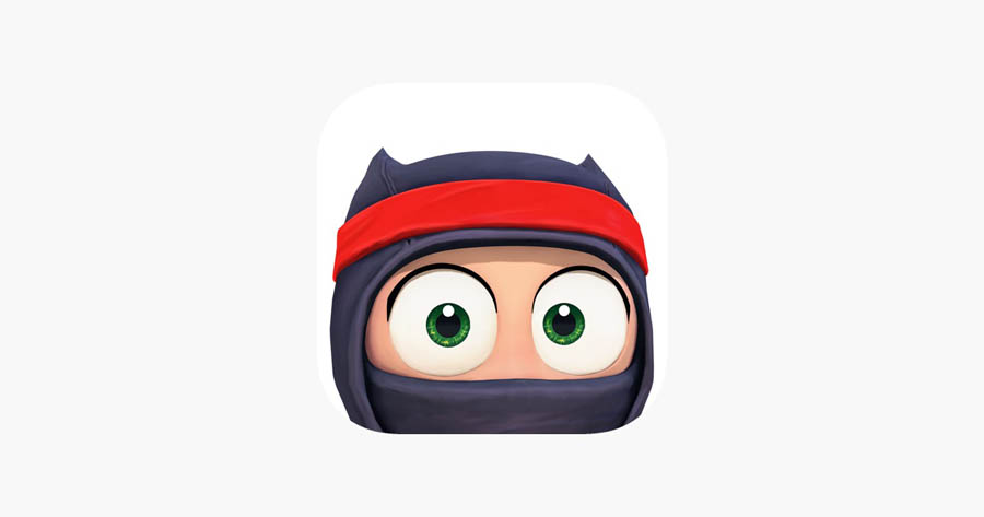 A wallpaper of Clumsy Ninja, one of the best ninja games for iOS.