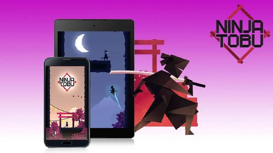 An official photo of Ninja Tobu, one of the best ninja games for iOS.