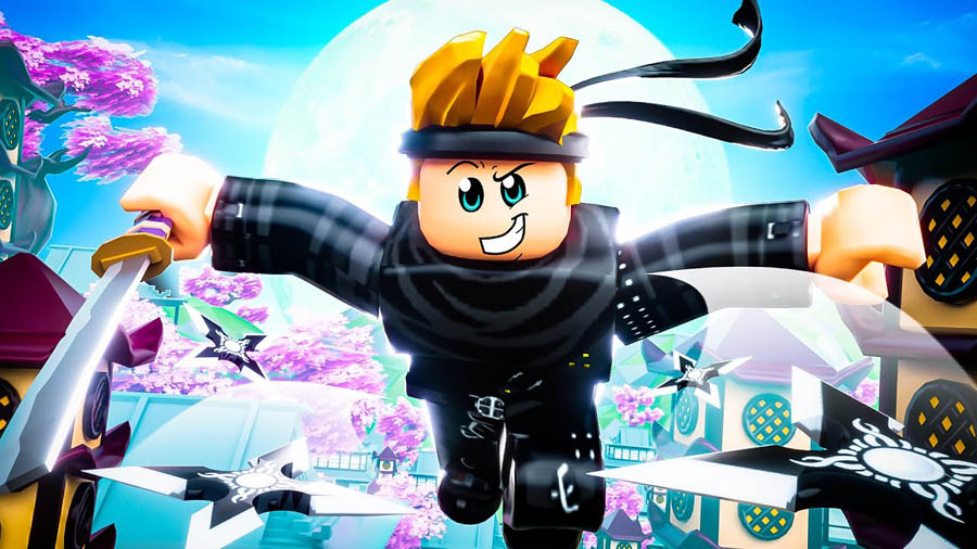 An official picture of Ninja Simulator, one of the best ninja games for Roblox.