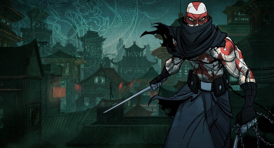 A wallpaper of Mark of the Ninja, one of the best ninja games for Switch.