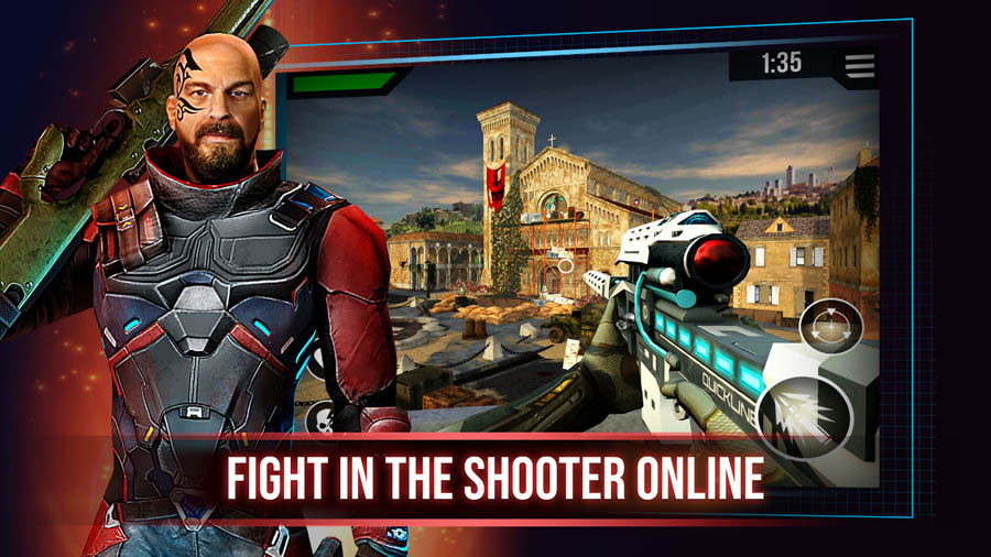 The Official Picture of World of Snipers: Global War with its character, One of best sniper game for android.