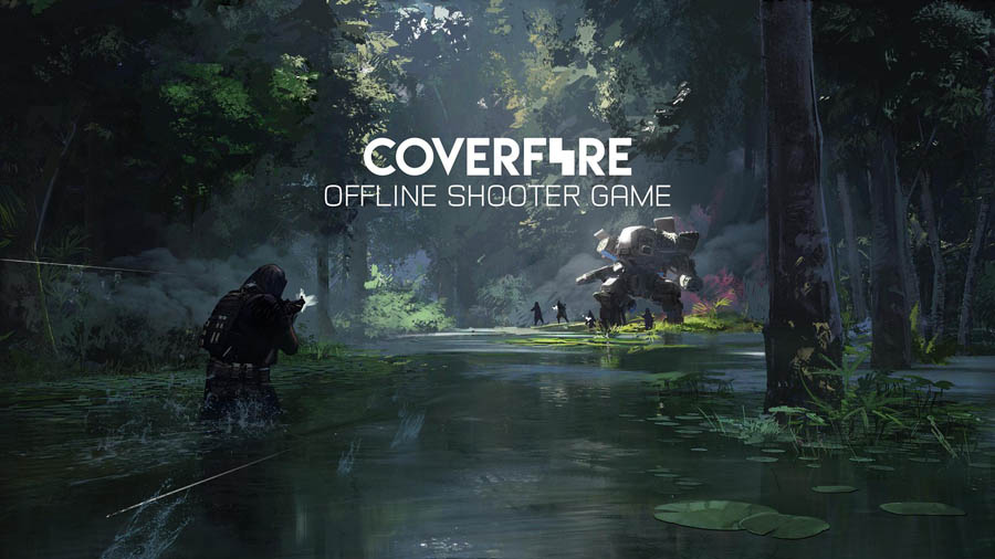 The Official Picture of Cover Fire with its characters, One of best sniper game for ios.