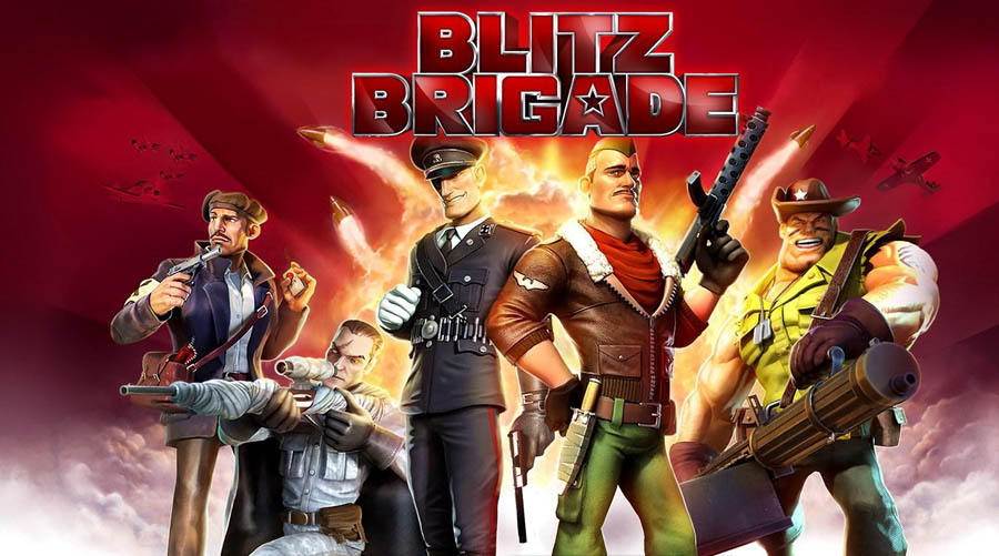 The Official Picture of  Blitz Brigade with its characters, One of best sniper game for mac.