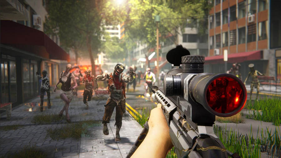 in game Picture of Zombie Sniper 3D, One of best sniper game for mac.