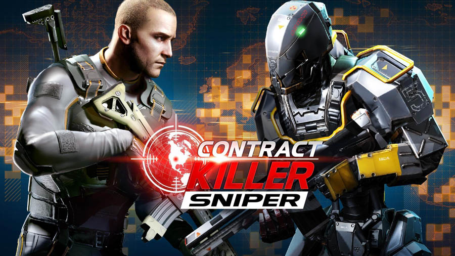 The Official Picture of Contract Killer: Sniper with its characters, One of best sniper game for mac.