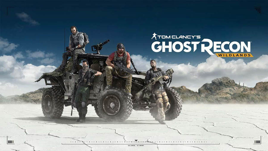 The Official Picture of Tom Clancy’s Ghost Recon Wildlands  with its character, One of best sniper game for ps4.