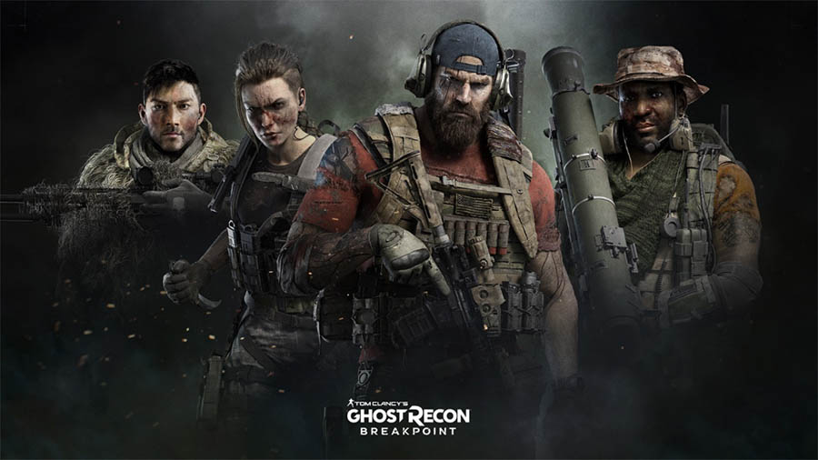 The Official Picture of Ghost Recon Breakpoint with its characters, One of best sniper game for Steam.