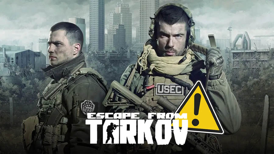 The Official Picture of Escape from Tarkov with its characters, One of best sniper game for Steam.