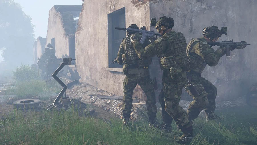 The Official Picture of Arma Reforger with its characters, One of best sniper game for Xbox.