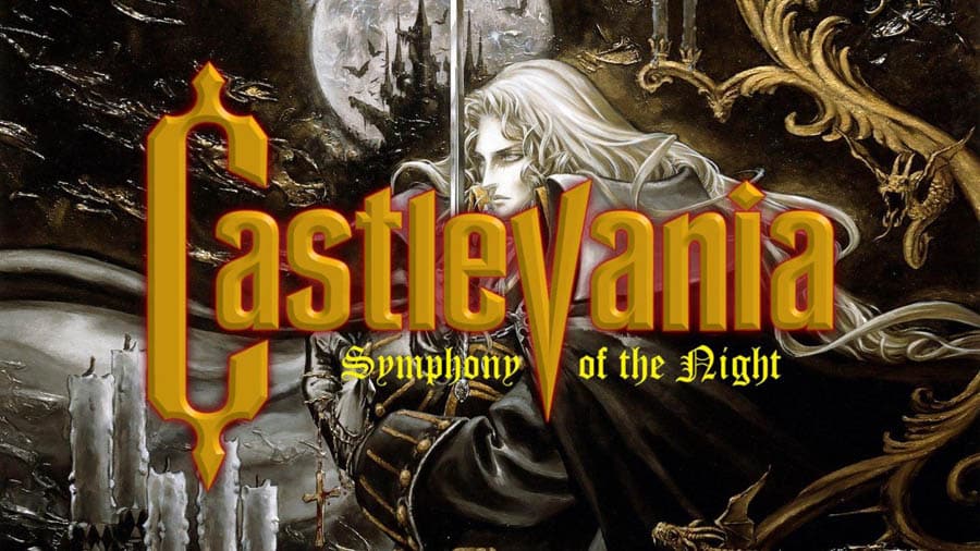 An official wallpaper of Castlevania: Symphony of the Night.