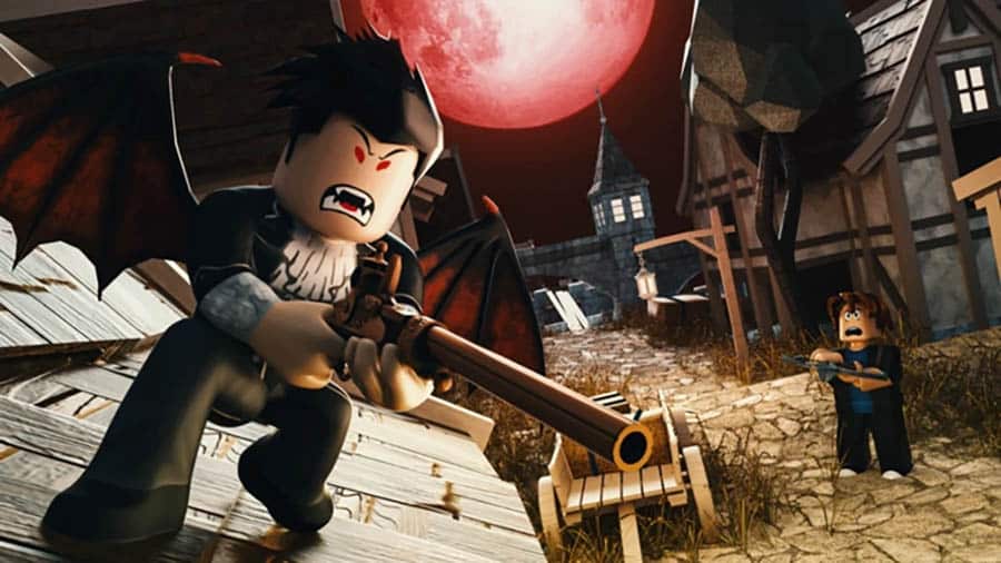 A main picture of Vampire Fighters, one of the best vampire games on Roblox.