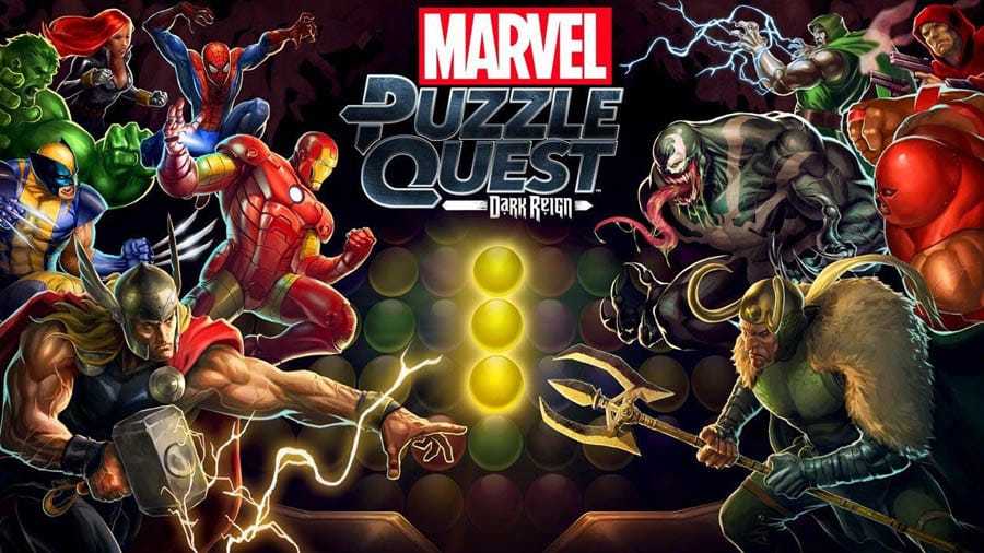 A wallpaper of Marvel Puzzle Quest, one of the best venom games for android