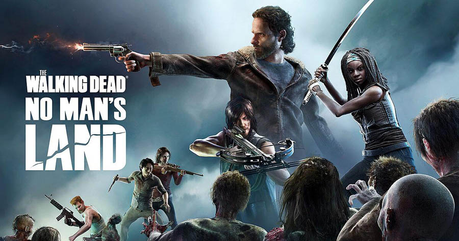 The Official Picture of The Walking Dead: No Man’s Land with its characters.