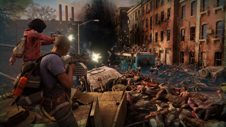 A wallpaper of World War Z.