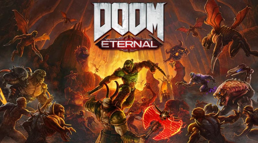 The official wallpaper of DOOM Eternal.