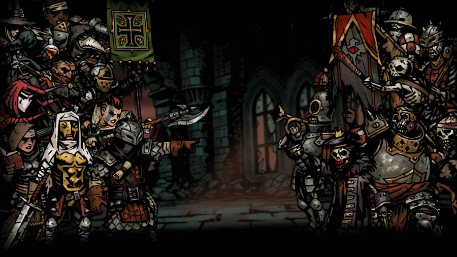 A wallpaper of Darkest Dungeon.