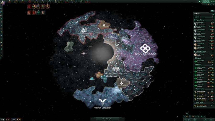 A picture of Stellaris, one of the best Age of Empires games for Mac.